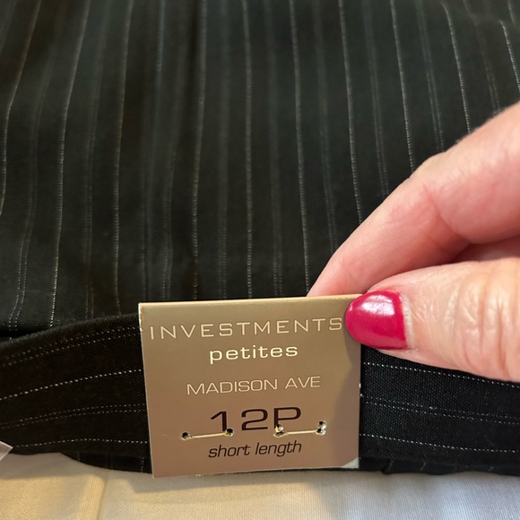 Investments Petite Madison Ave pinstripe pants - Picture 2 of 10